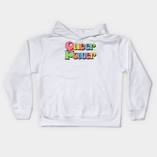 Queer Power / Original Retro Typography Design Kids Hoodie